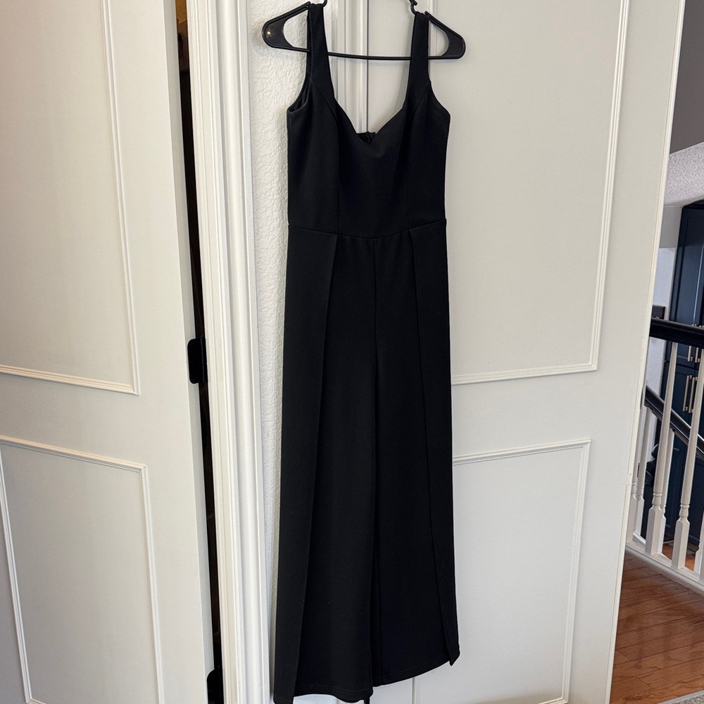 Lulus Black Sleeveless Pants Jumpsuit
